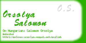 orsolya salomon business card